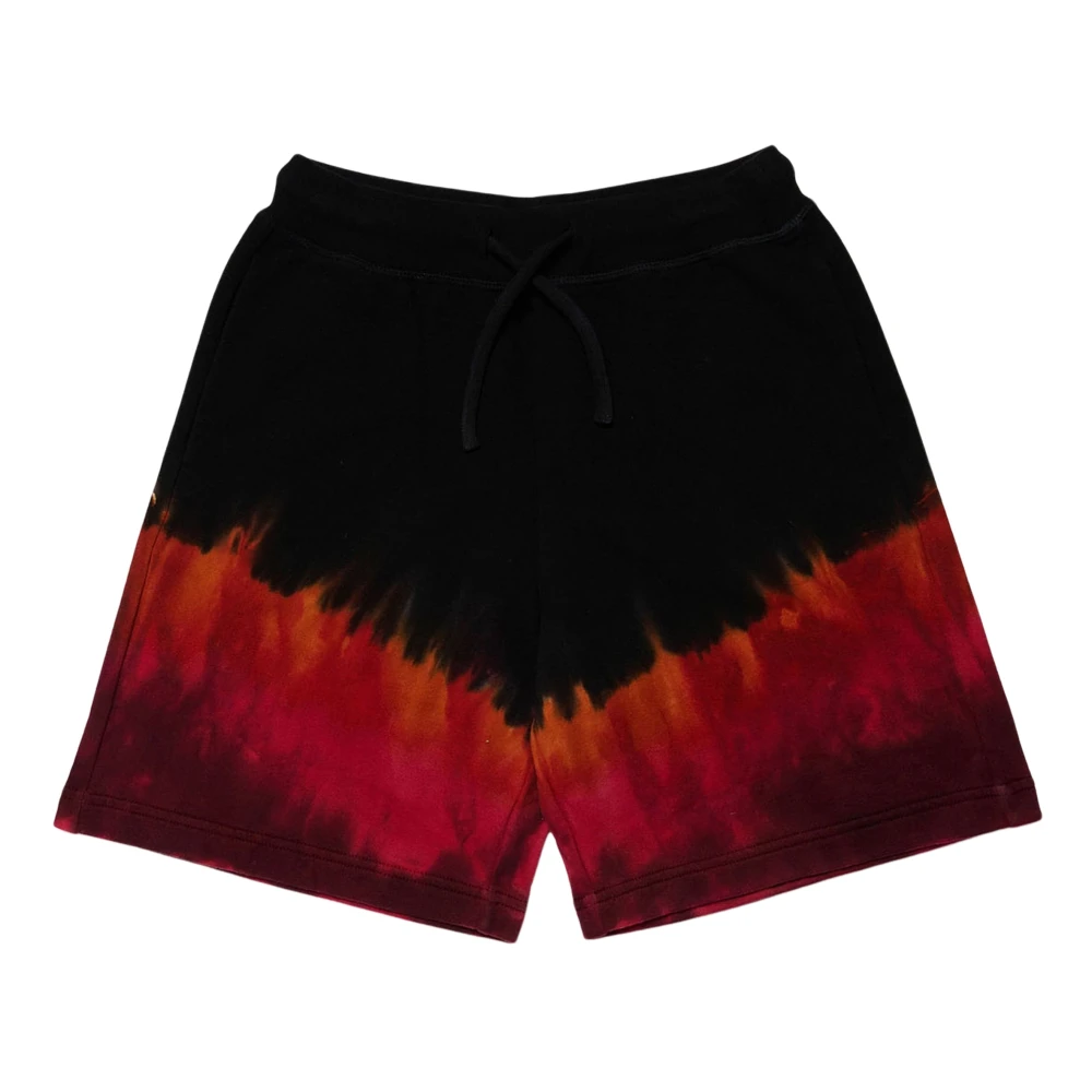 Dsquared2 Multicolor Shorts, Male, 6 Y, Tie-Dye Logo Shorts
