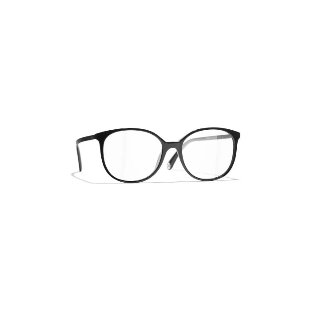 Chanel Women's Black Glasses, 53 Mm, Pantos Eyeglasses