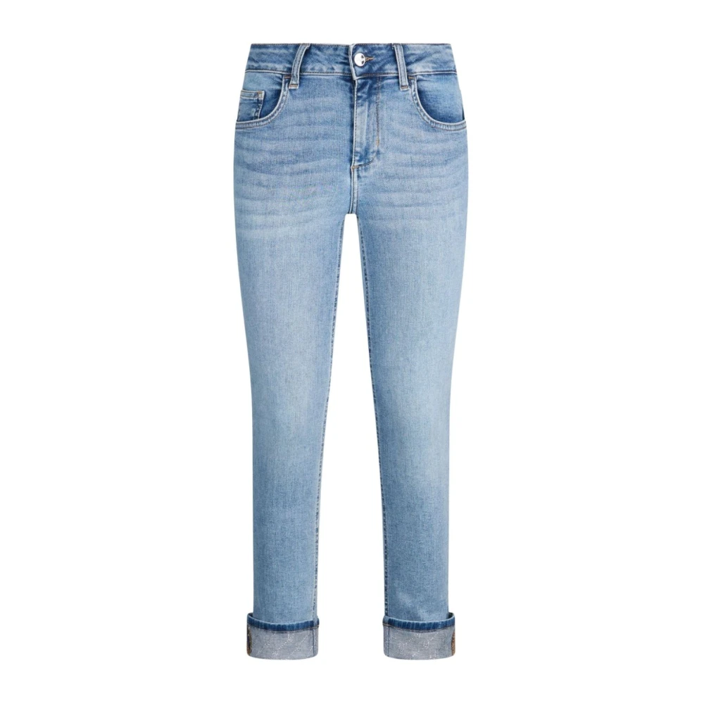 Liu Jo Blauwe Denim Jeans met Ritssluiting Blue Dames