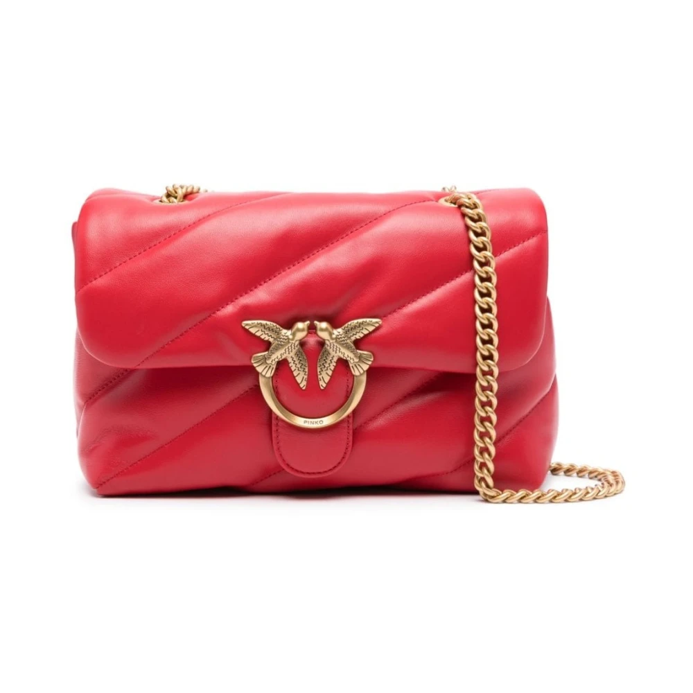 pinko Rode Love Puff Schoudertas Red Dames