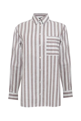 Linen and Cotton Stripe Shirt