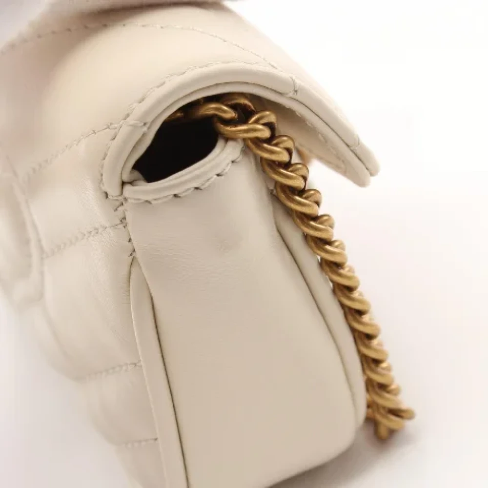Gucci Vintage Pre-owned Leather gucci-bags White Dames