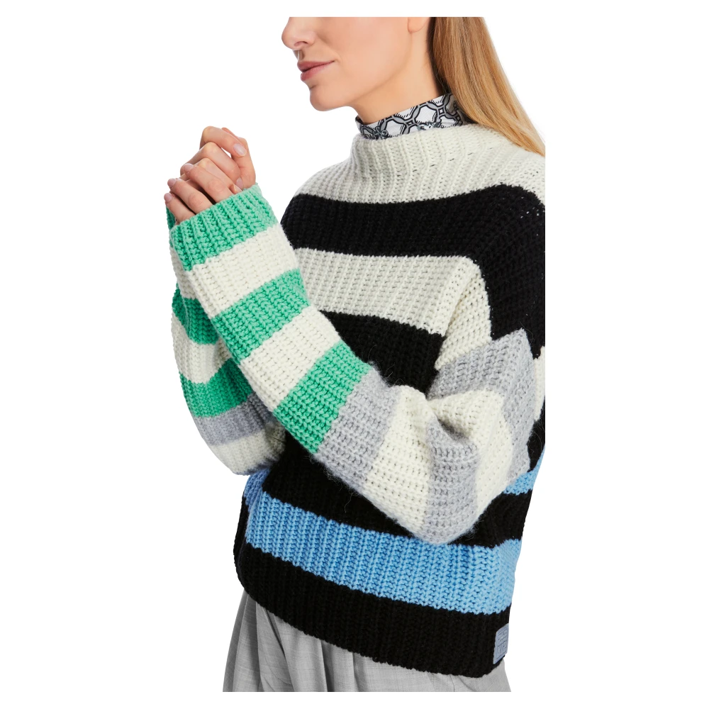 Marc Cain Luxe Gebreide Oversized Trui Multicolor Dames
