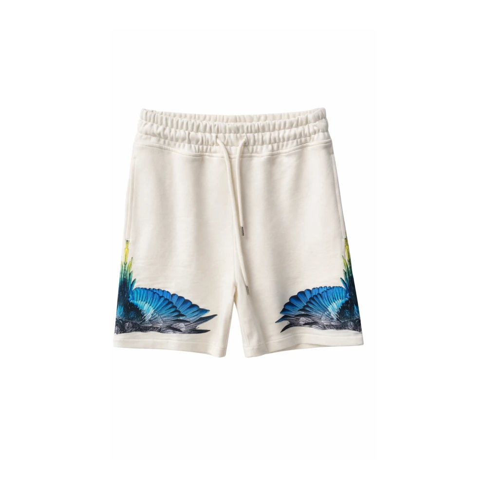 Marcelo Burlon Men's White Sweetshorts - Casual Shorts - S - Shorts