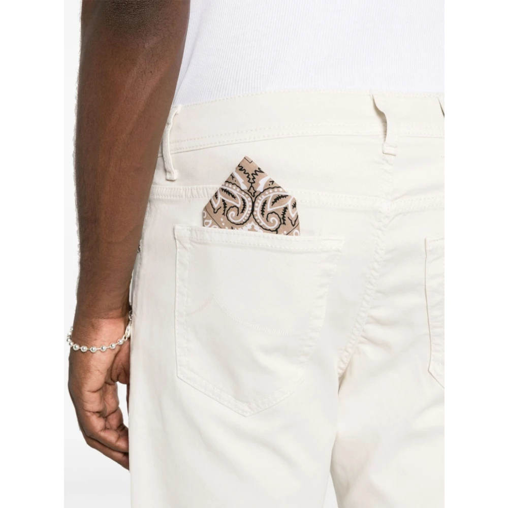 Jacob Cohën Witte Bard Jeans voor Mannen White Heren