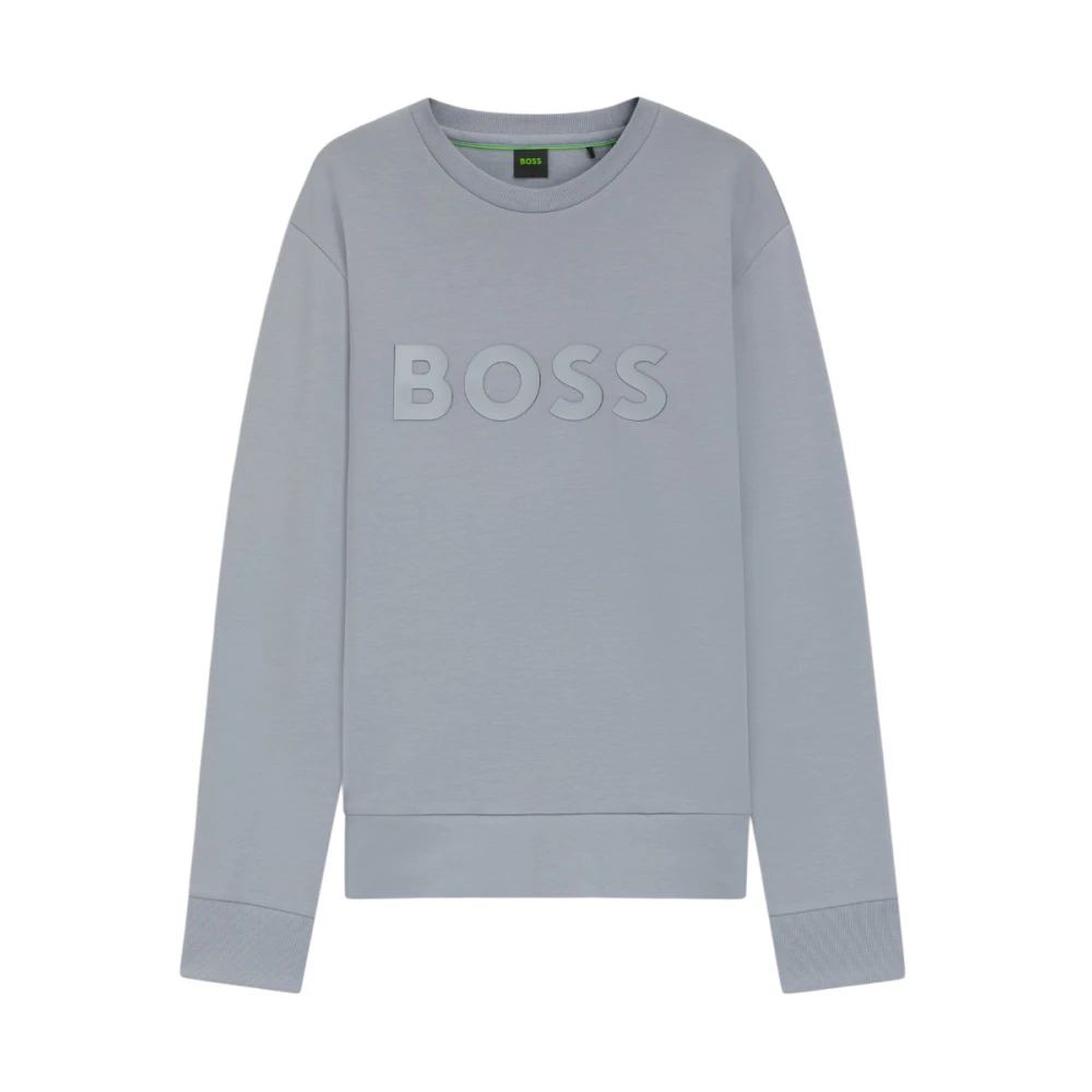 Hugo Men's Blue Sweatshirts, Xl, Salbo Sweatshirt, Cotton Blend