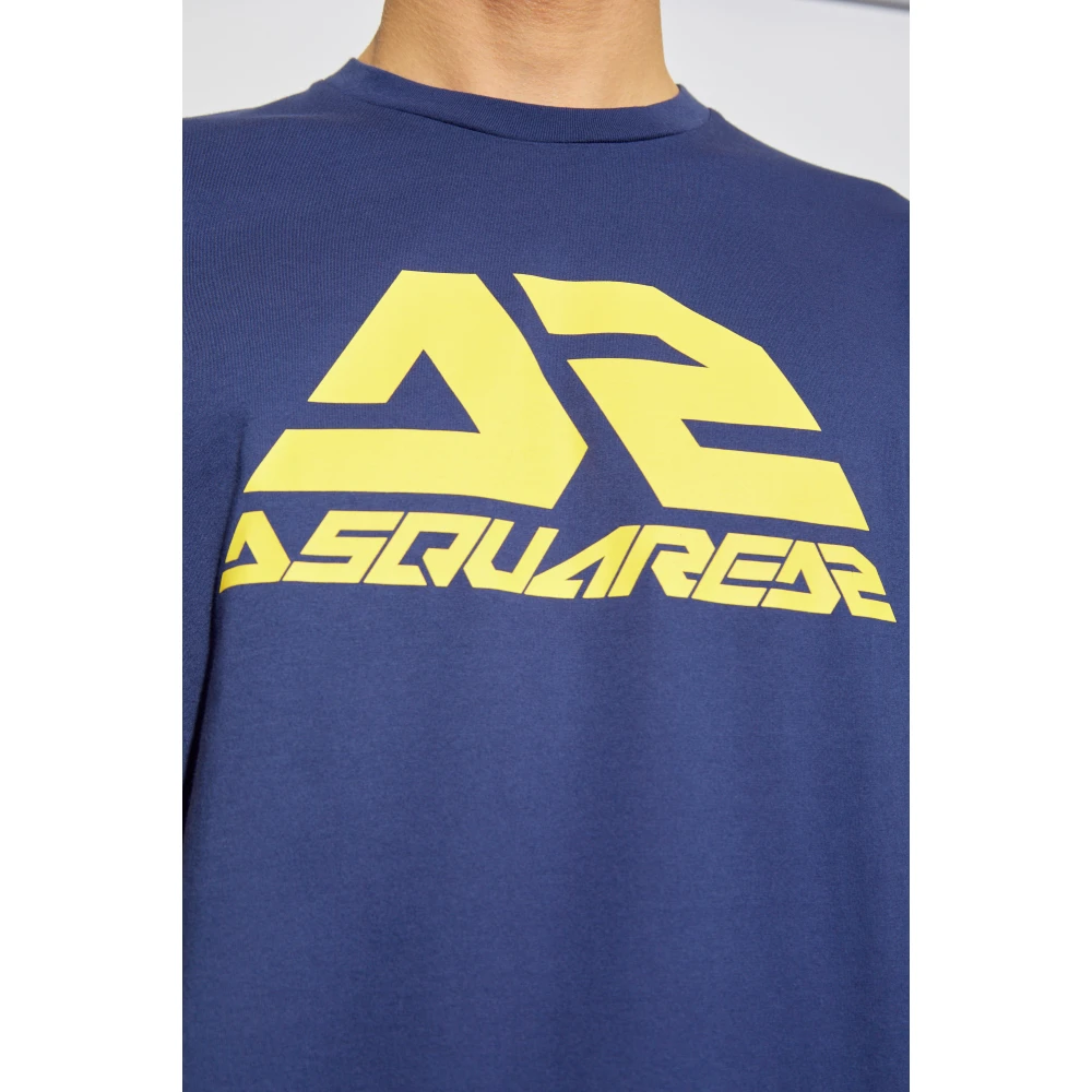 Dsquared2 T-shirt met print Blue Heren
