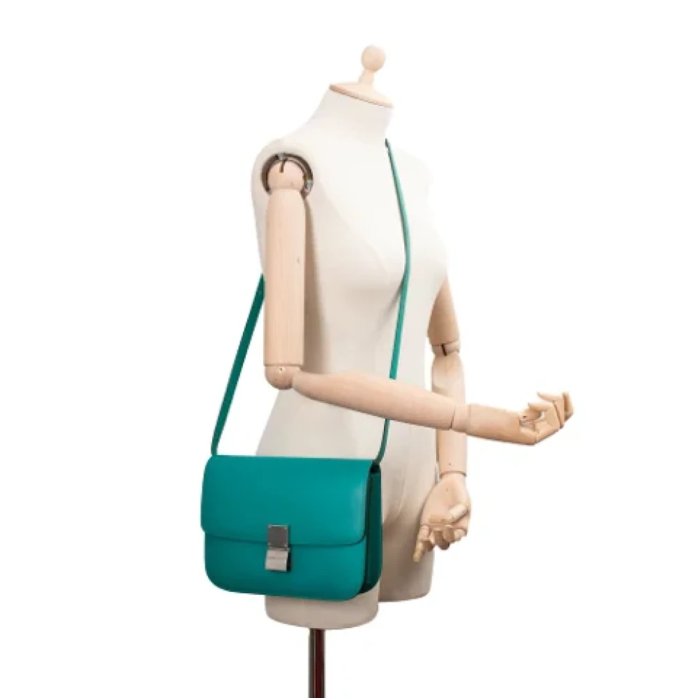Celine Vintage Pre-owned Leather celine-bags Blue Dames