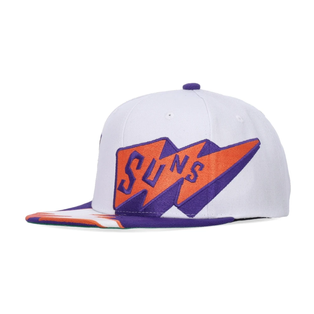 Mitchell & Ness Unisex White Phoenix Suns Flat Brim Cap