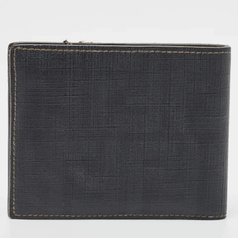 Fendi Vintage Pre-owned Coated canvas wallets Gray Dames