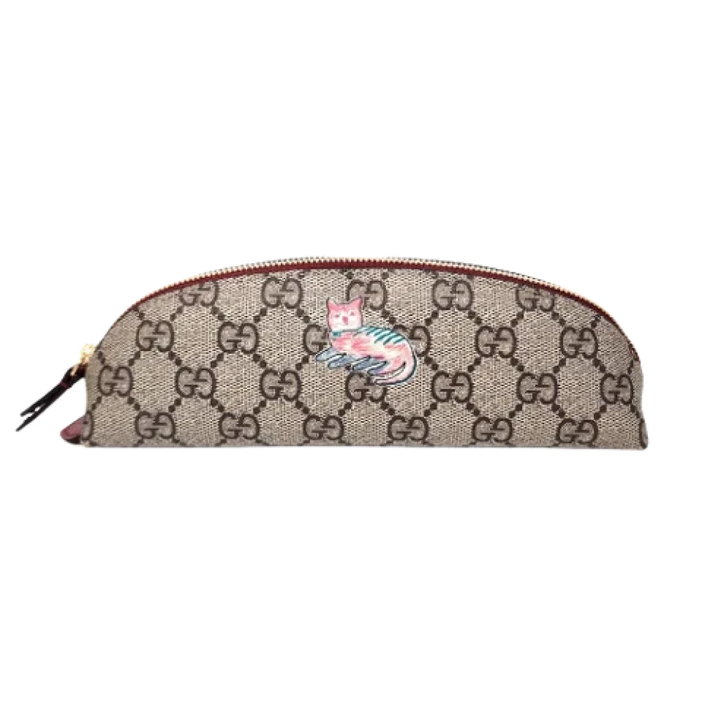 Gucci Vintage Pre-owned Fabric home-office Beige Dames