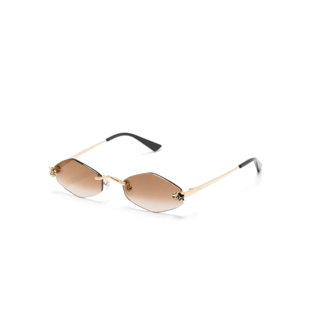 Cartier Yellow Sunglasses, Female, 55 Mm, Ct0433s 002 Sunglasses