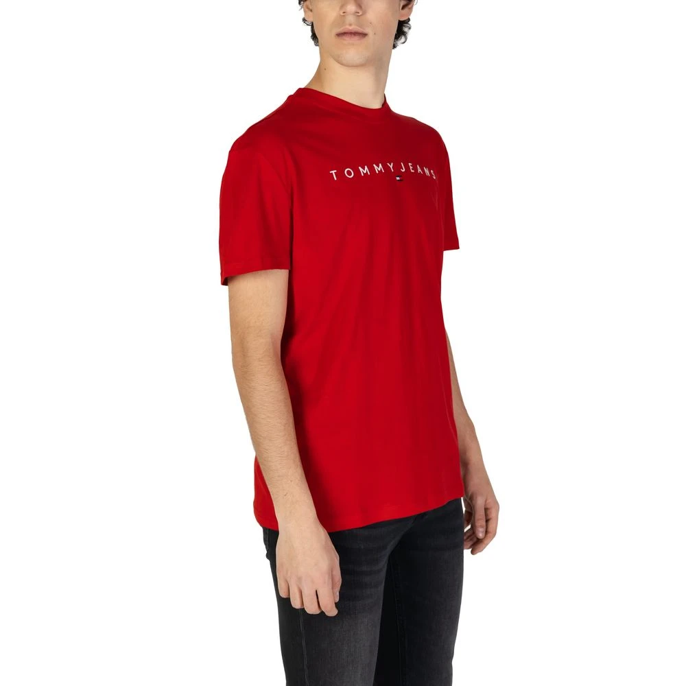 Tommy Jeans Rood Katoenen T-shirt Lente Zomer Collectie Red Heren