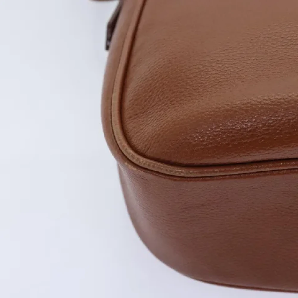 Yves Saint Laurent Vintage Pre-owned Leather shoulder-bags Brown Dames