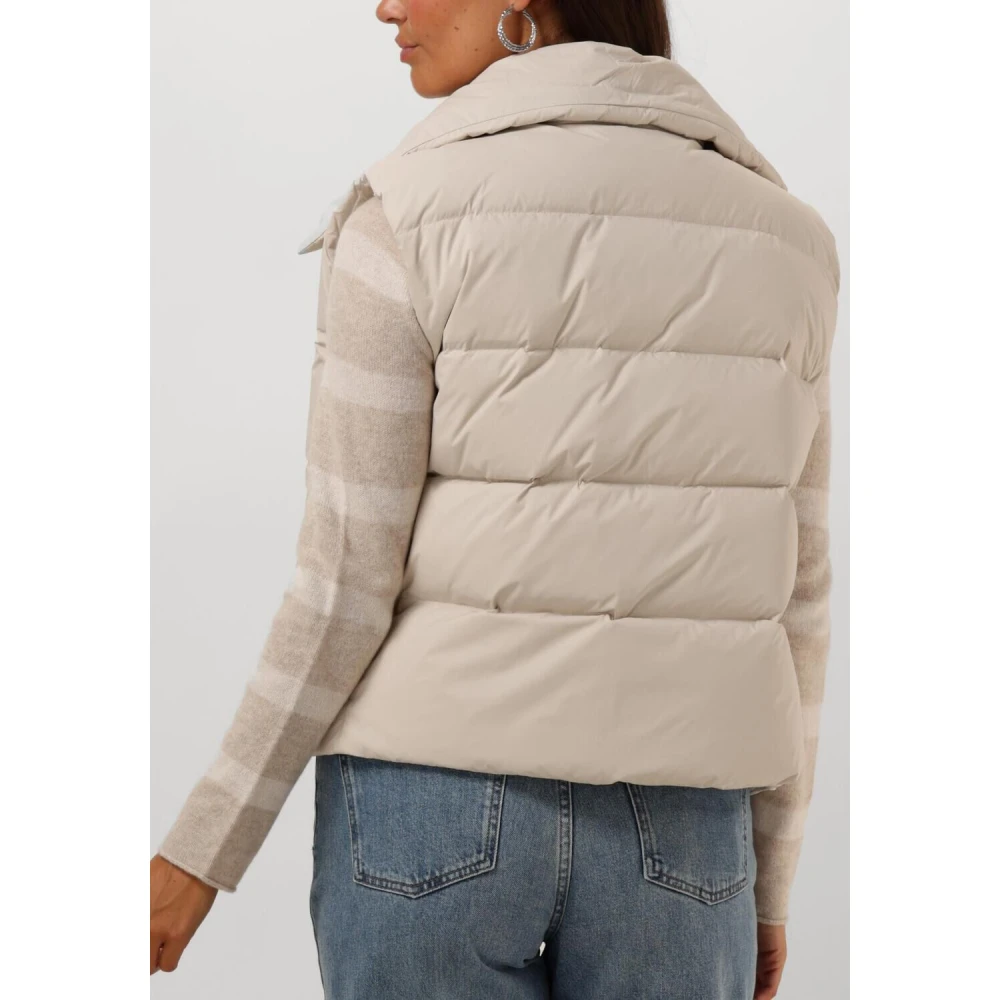 Moscow Beige Herfst Bodywarmer voor Vrouwen Beige Dames