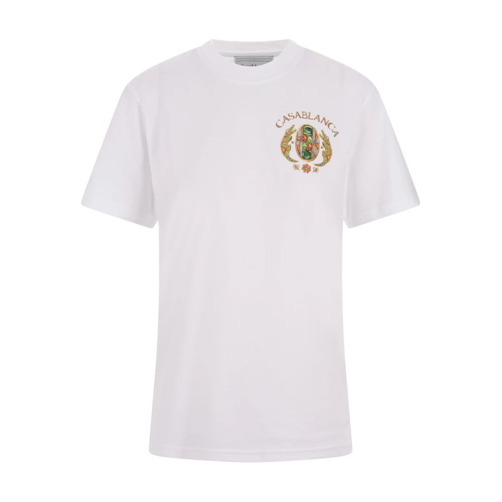 Casablanca Witte Tennis Club T-shirt White Dames