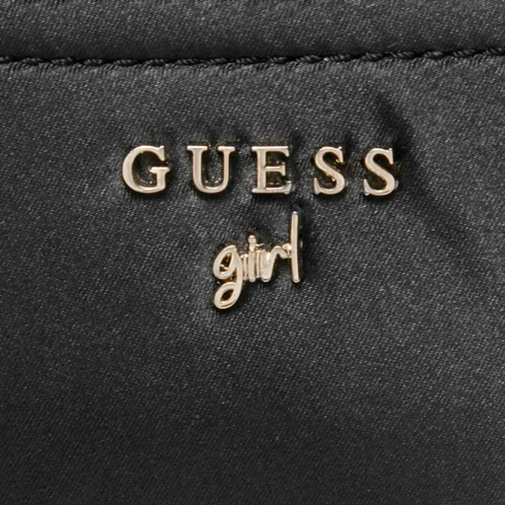 Guess Zwarte Eco Leren Mini Crossbody Tas Black Dames