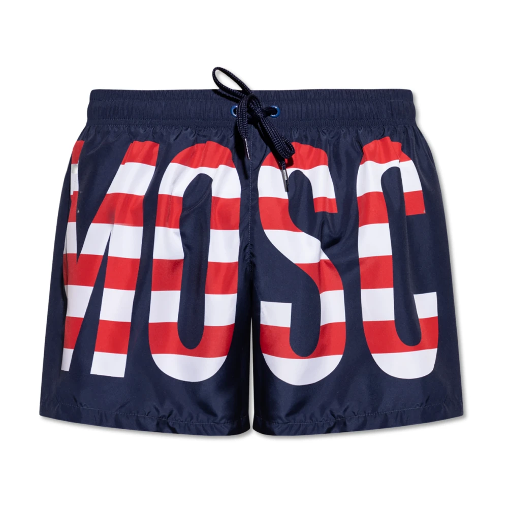 Moschino Blauwe Zee Kleding Lichtgewicht Zwemkleding Blue Heren