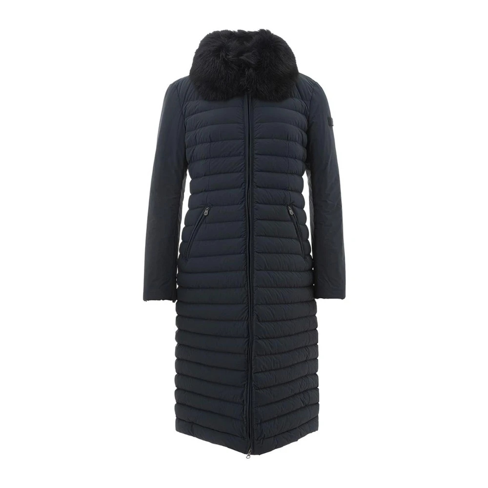 Peuterey Chique Blauwe Polyamide Jas Blue Dames