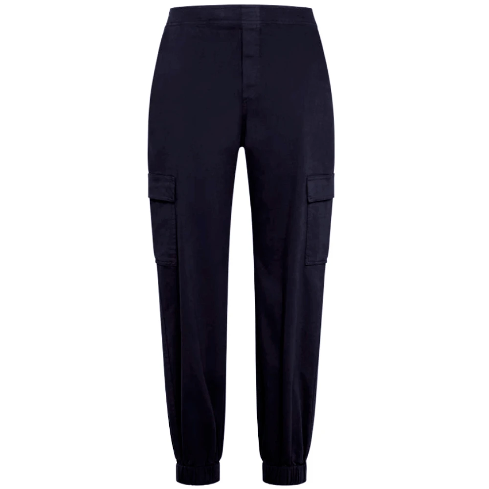 Deha Blauwe Stretch Katoenen Broek Blue Dames