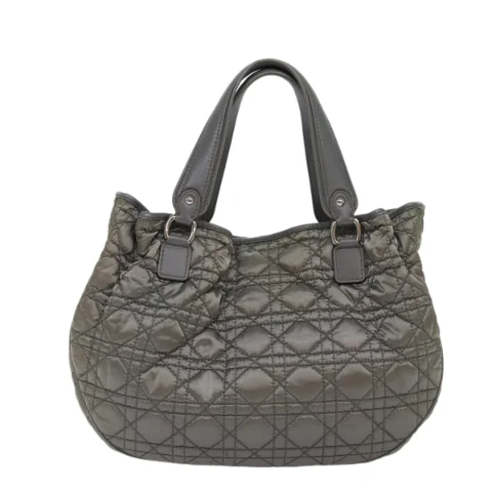 Dior Vintage Pre-owned Fabric dior-bags Gray Dames