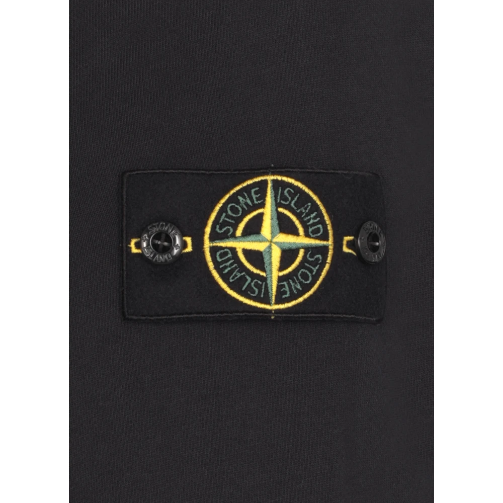 Stone Island Blauwe Katoenen Hoodie Blue Heren