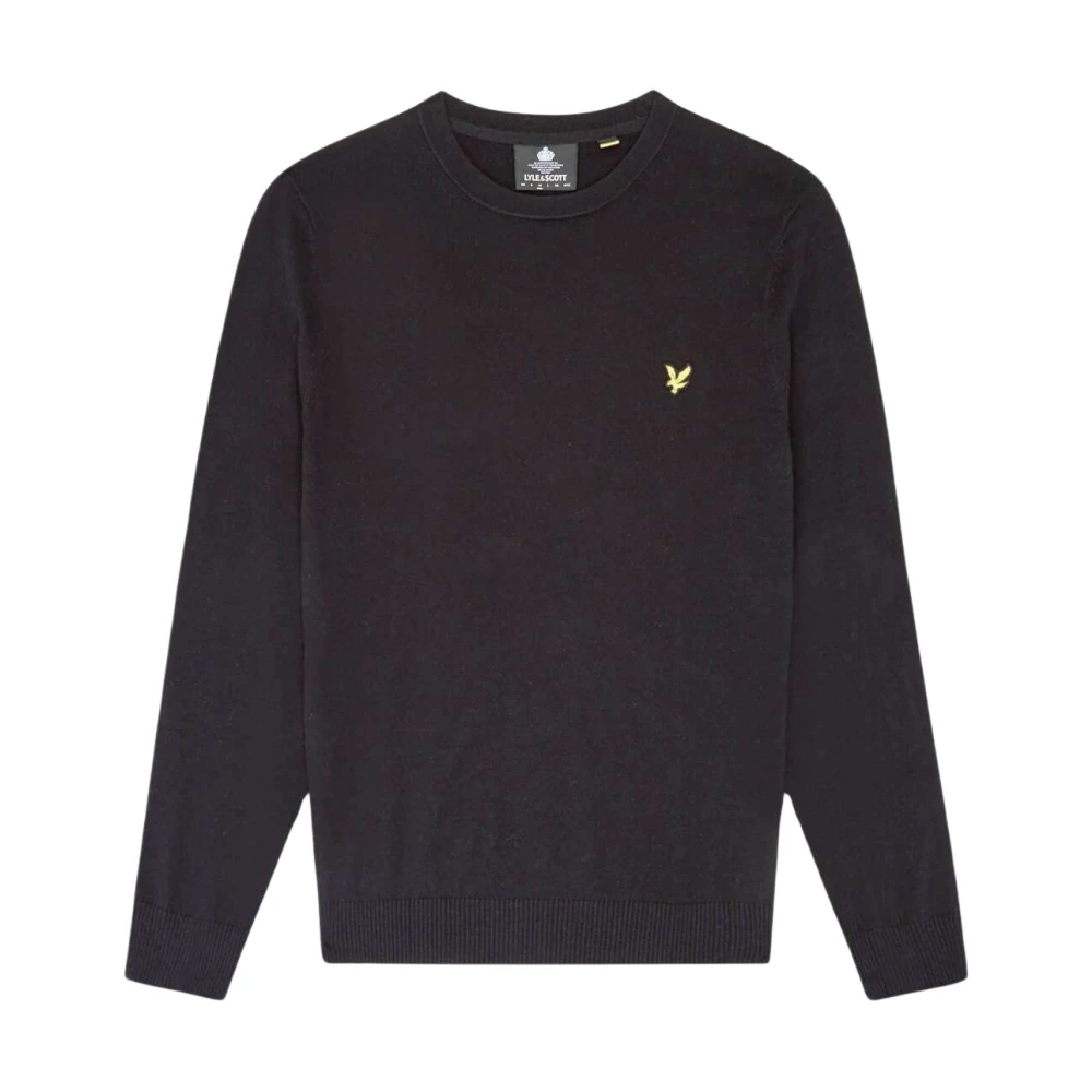 Lyle & Scott Cotton Merino Crew Neck Jumper - Male - Round-Neck Knitwear - Brown - M - Knitwear - Image 2