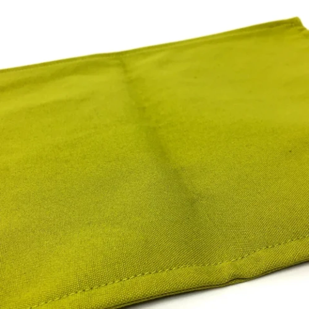Hermès Vintage Pre-owned Fabric pouches Green Dames