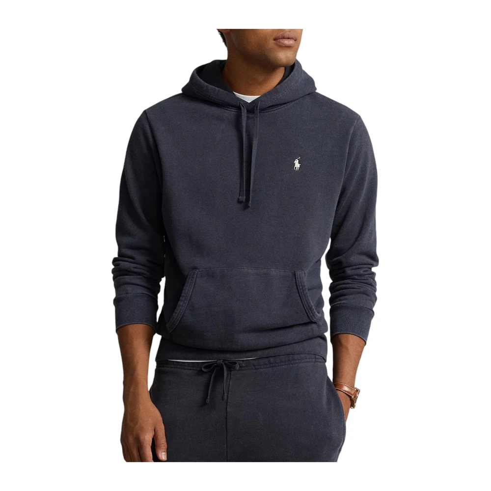 Polo Ralph Lauren Zwarte Loopback Terry Sweatshirt Black Heren