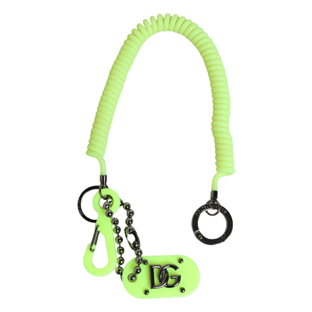 Dolce & Gabbana Mujer Verde - Llavero Primaveral Con Logo Dg - Accessories - One Size
