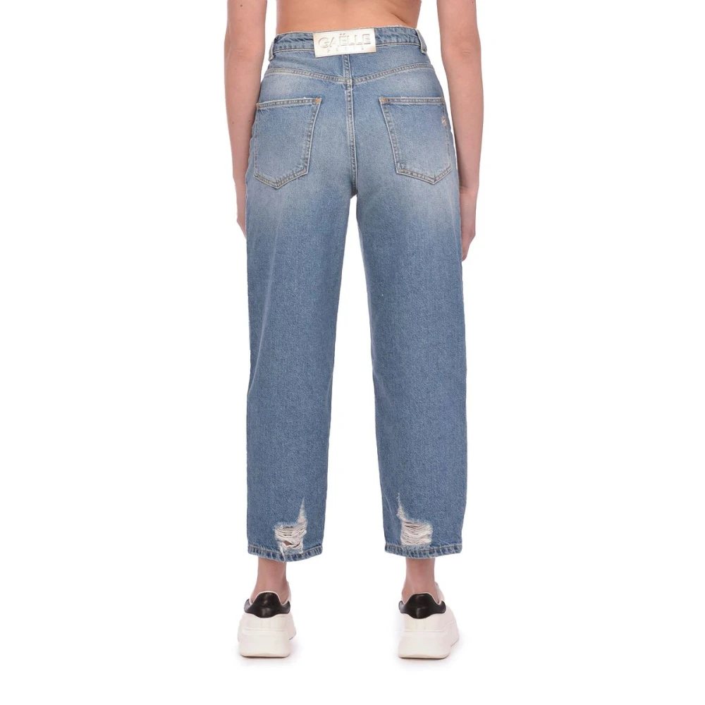 Gaëlle Paris Stijlvolle Cropped Jeans voor Vrouwen Blue Dames