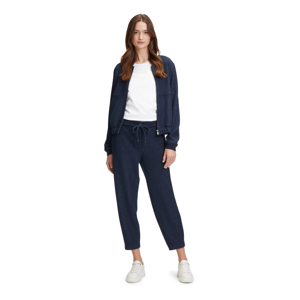 Betty & Co Casual Broek met Riem Blue Dames