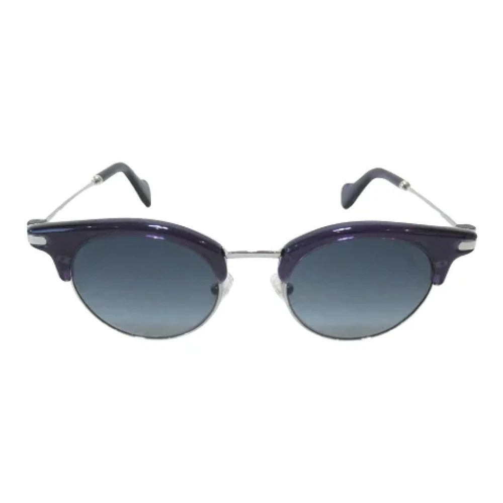 Moncler Pre-owned Metal sunglasses Gray Dames