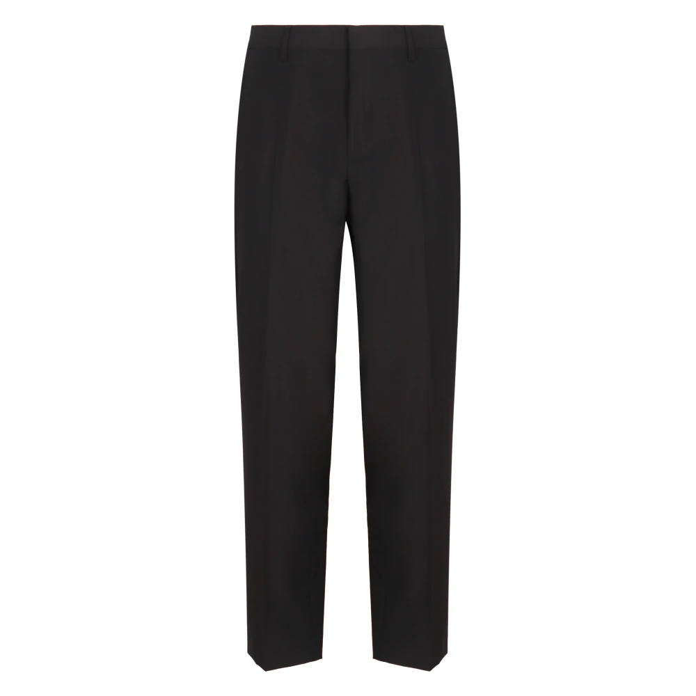Dries Van Noten Black Classic Wool Trousers - Male - Suit Trousers - Xl - Trousers