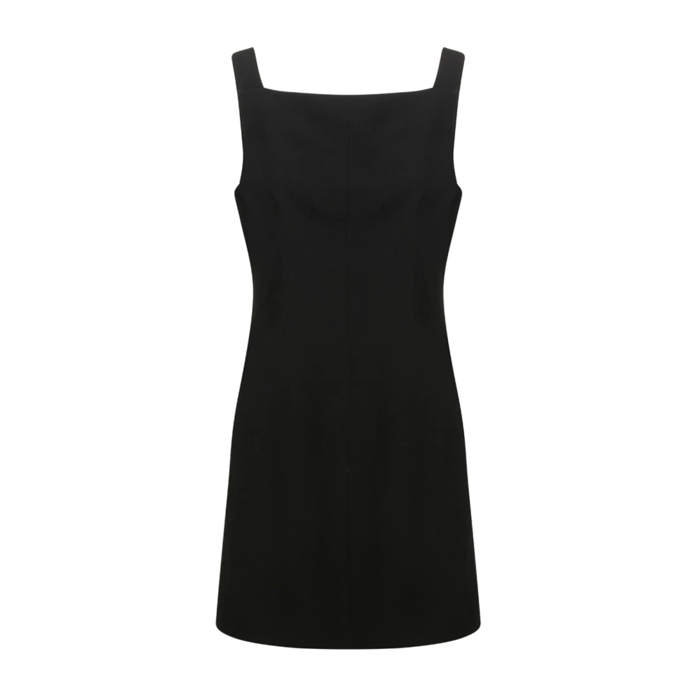 Givenchy Mouwloze Jurk met Geometrische Halslijn en Uitgesneden Achterkant Black Dames