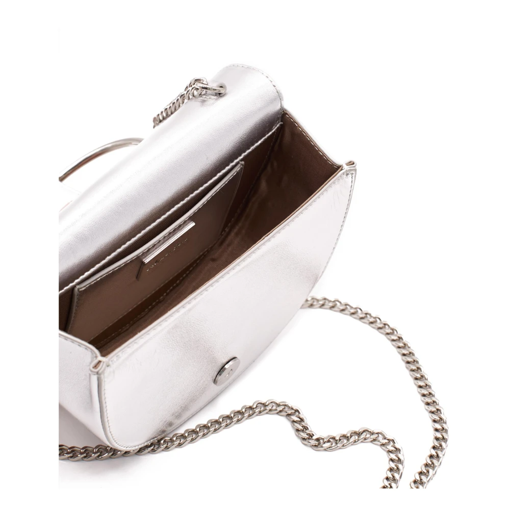 Alma en Pena Maan Flap Clutch Tas Gray Dames