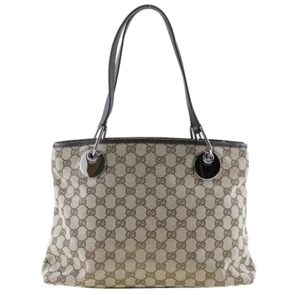 Gucci Vintage Pre-owned Canvas handbags Brown Dames