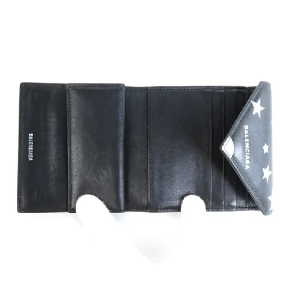 Balenciaga Vintage Pre-owned Leather wallets Black Unisex