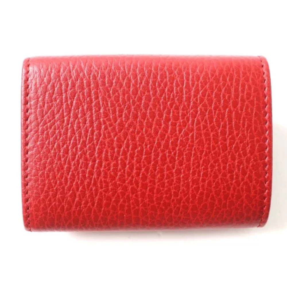 Gucci Vintage Pre-owned Leather wallets Red Dames