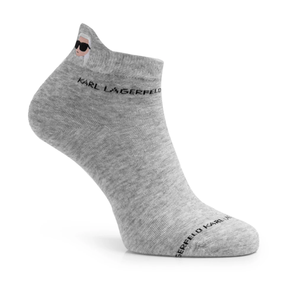 Karl Lagerfeld Iconic 2.0 Unisex Sokken Wit Grijs Zwart White Dames