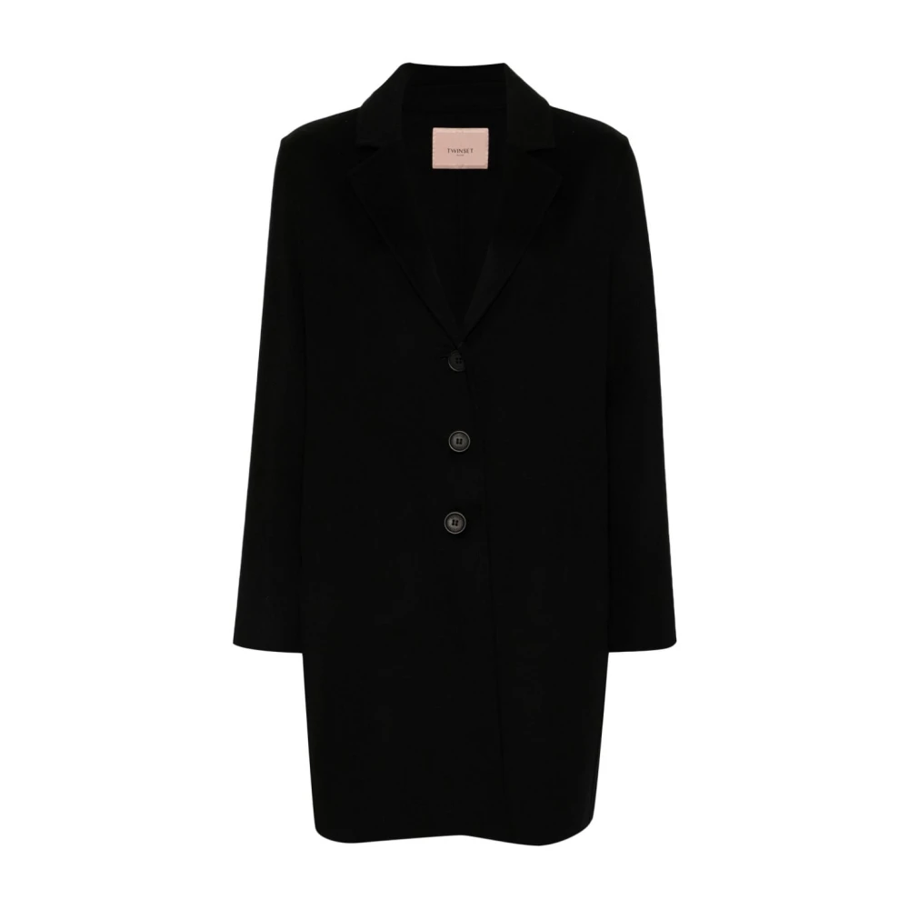 Twinset Zwarte Jassen voor Vrouwen Black Dames