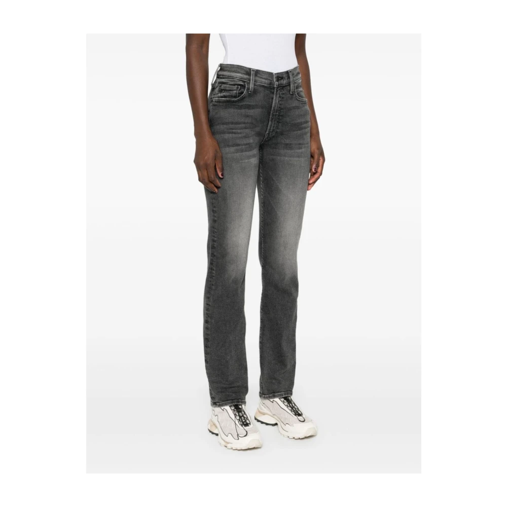 Mother Skinny Jeans Grigio Aw24 Gray Dames