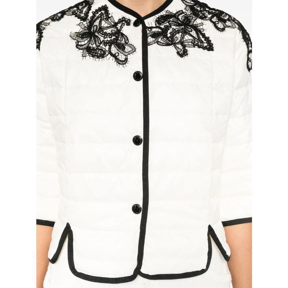 Ermanno Scervino Witte Jassen met Drukknopen Sluiting White Dames