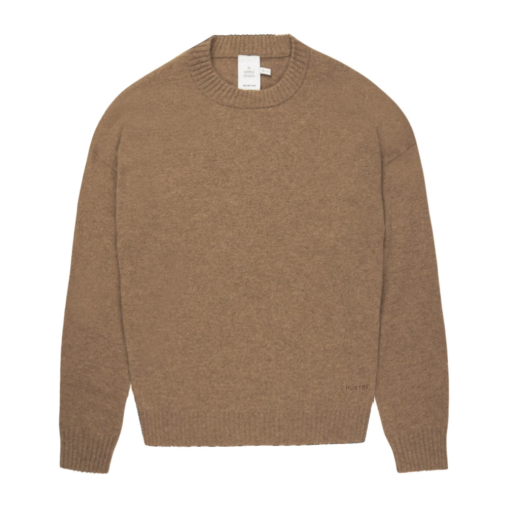 Munthe Kasjmier Gebreide Trui Kameel Stijl Brown Dames