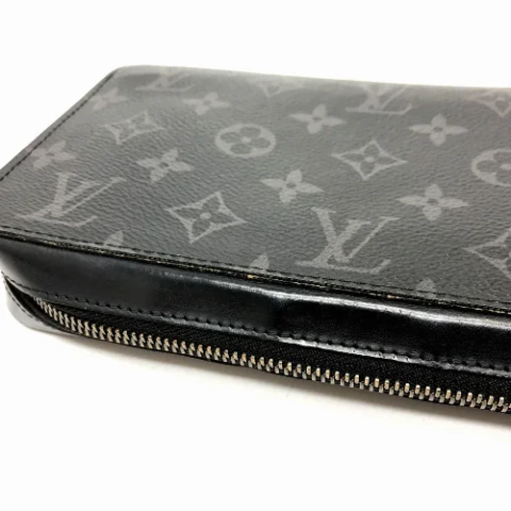 Louis Vuitton Vintage Pre-owned Cotton wallets Black Dames