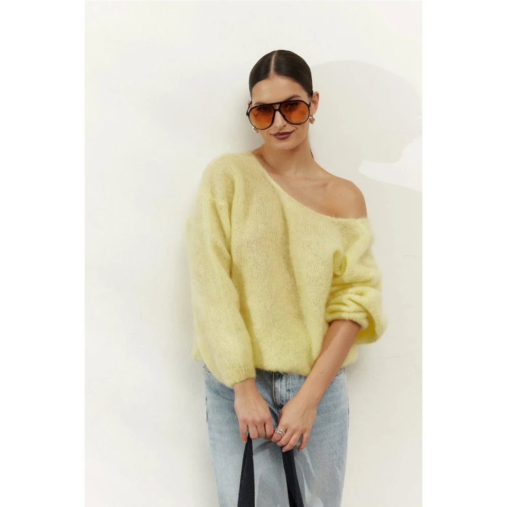 American Dreams Batik-geïnspireerde Cornelia Cardigan in Lichtgeel Yellow Dames