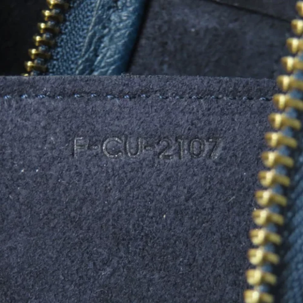 Celine Vintage Pre-owned Leather handbags Blue Dames
