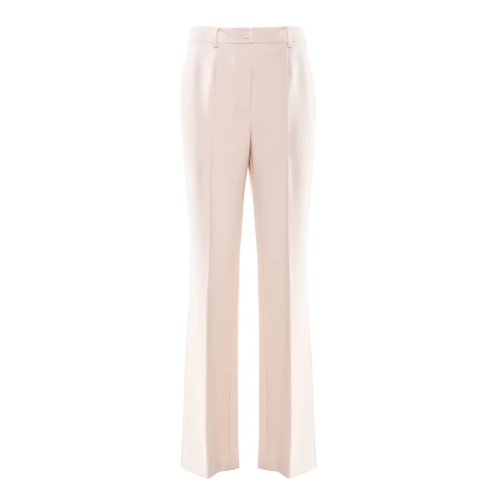 Nenette Vrouw Beige Broeken Dames, Xl, Leer, Wijde Broek