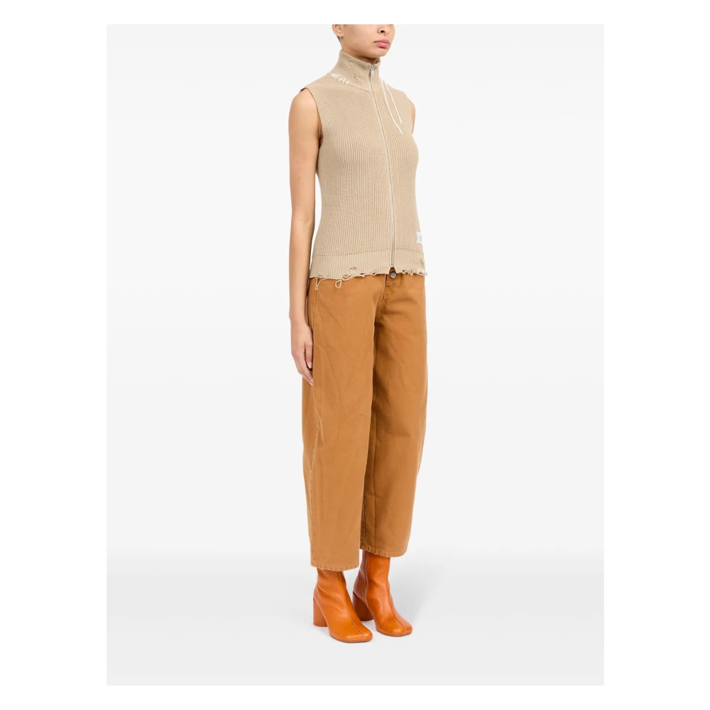 MM6 Maison Margiela Stijlvolle Gilet Beige Dames