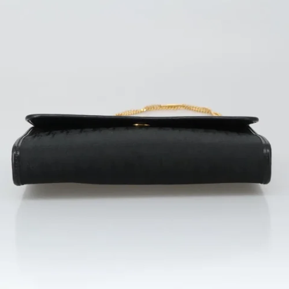 Dior Vintage Pre-owned Canvas shoulder-bags Black Dames